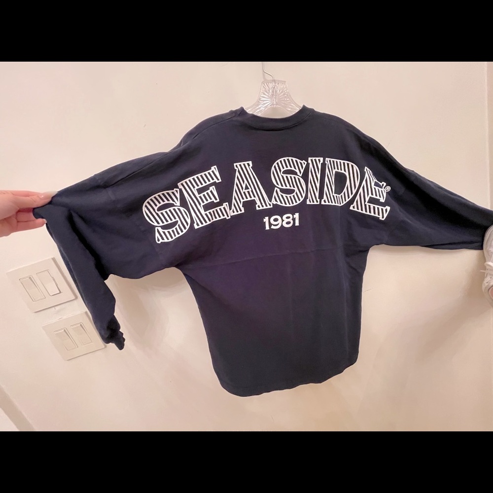 Seaside long sleeve navy shirt